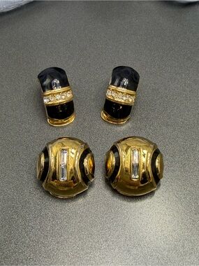 Vintage Vendome Crystal Accent Women's Earrings #359se